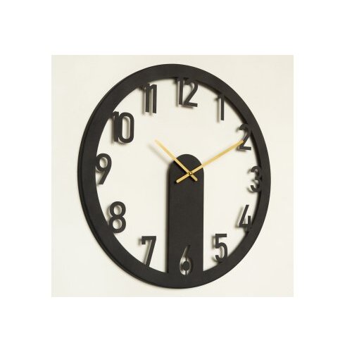 Wallxpert APS114 Zidni sat, 48x48cm, Crni Slike