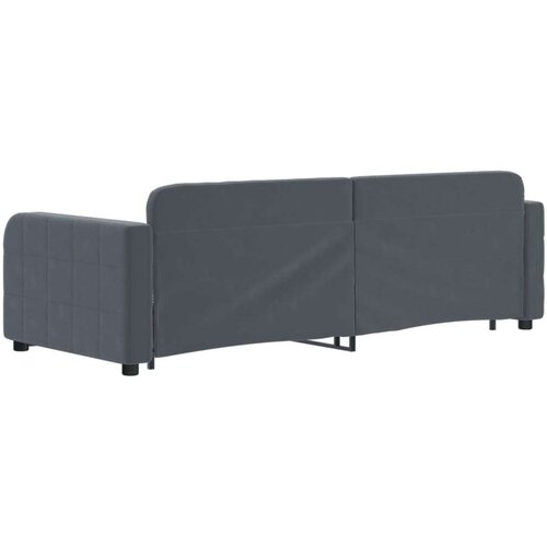 VidaXL dnevni krevet na razvlačenje i ladice tamnosivi 80x200 cm Slike