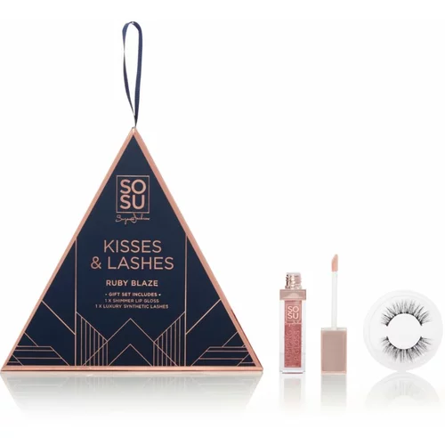 SOSU by Suzanne Jackson Limited Edition Kisses & Lashes poklon set Ruby Blaze