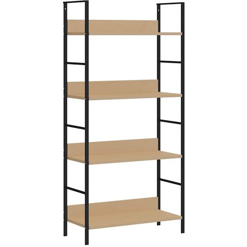 Police za knjige s 4 razine boja hrasta 60x27,6x124,5 cm drvene Slike