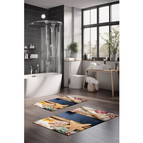  CT-5132 multicolor bathmat set (2 pieces) Cene