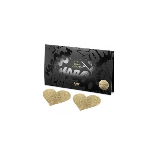 Bijoux Indiscrets Naljepnice za bradavice Flash Heart, zlatne Cijene