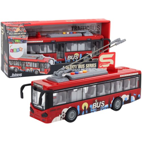  Trolleybus Bus 1:16 Lights Sounds Drive Red Cijene
