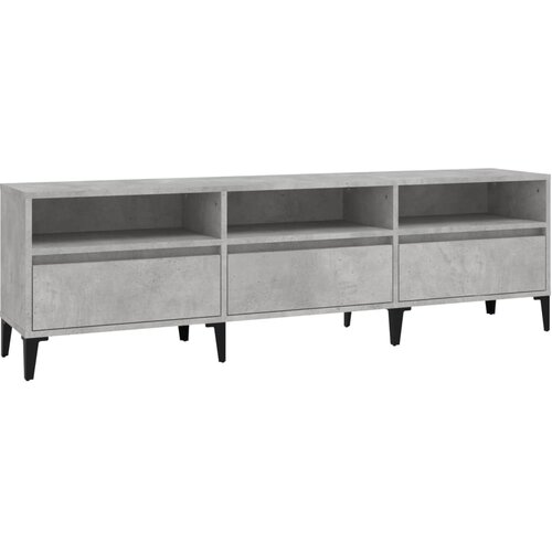 Maison Chic TV omarica - TV stojalo - Televizijska omarica betonsko siva 150x30x44,5 cm inženirski les, (21701613) Cene