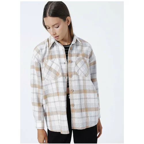 Koton Shirt - Brown - Relaxed fit