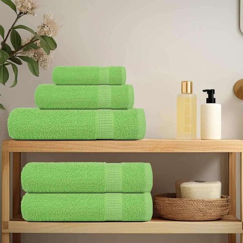 vidaXL 12-dijelni set ručnika zelena boja jabuke 360 gsm 100 % pamuk Cijene