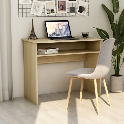 vidaXL Pisalna miza sonoma hrast 90x50x74 cm iverna plošča, (20608850) Cene