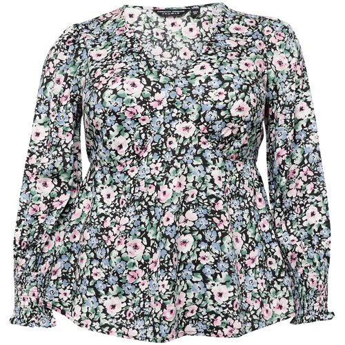 Dorothy Perkins Curve Bluza marine / zelena / roza / bela Slike