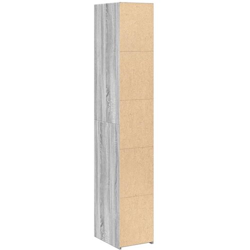  Visoka komoda boje hrasta 30x41x185 cm od konstruiranog drva Slike