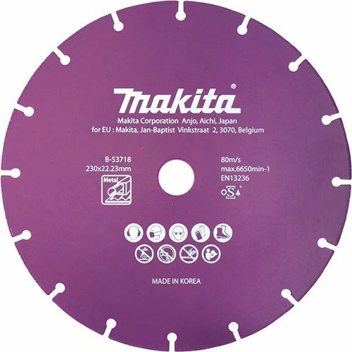 Makita diamantna rezalna plošča za kovino Specialized B-53718