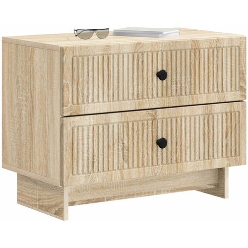  Noćni ormar Hrast sonoma 62 x 34,5 x 47,5 cm Konstruirano drvo Slike