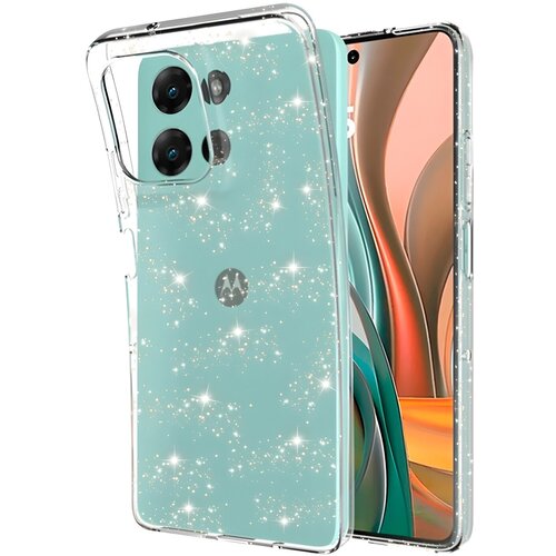  Prozirna futrola sa šljokicama za Motorola Moto G75 - Prozirna KP37005 Cene