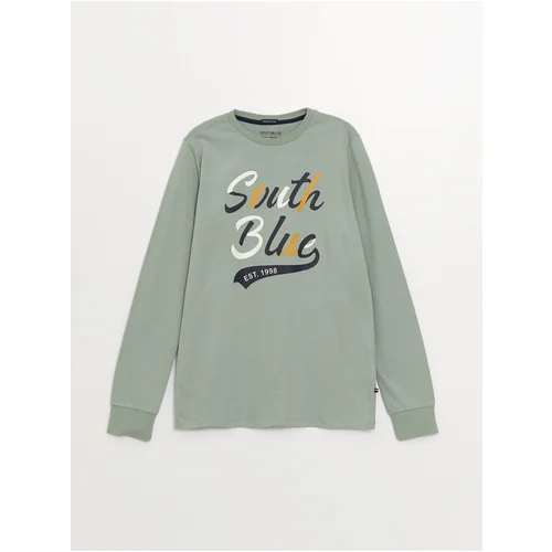 LC Waikiki Crew Neck Printed Long Sleeve Boys' T-Shirt