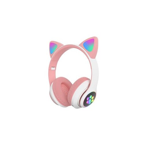  Slu&scaron;alice za djecu CAT EAR Kids STN-28, bluetooth, pink + bijela Cijene
