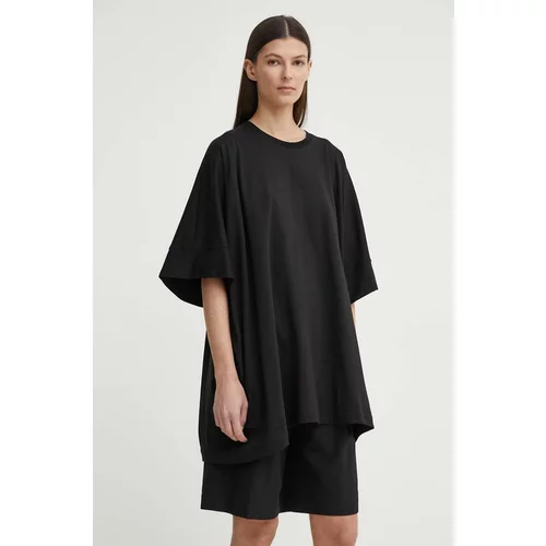 MMC Studio Kratka majica ženska, črna barva, OVERSIZESUMMER.DRESS