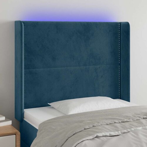  LED uzglavlje tamnoplavo 103x16x118/128 cm bar&scaron;unasto Cijene