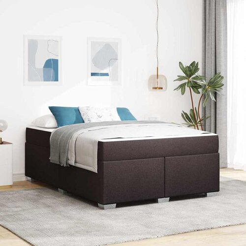 vidaXL Krevetna konstrukcija Tamno smeđa 160 x 200 cm tkanina Cijene