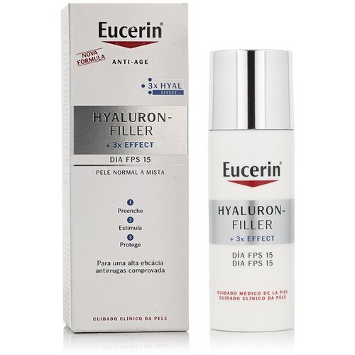 EUCERIN&amp;reg; Hyaluron-Filler + 3x Effect Day Cream SPF15 dnevna krema za lice mje&amp;scaron;ovita 50 ml za žene Slike