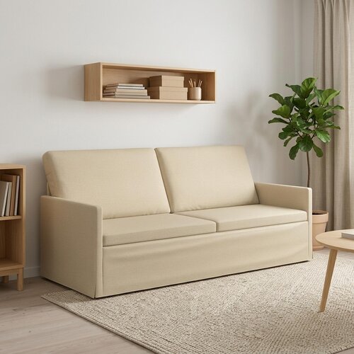 SOFA za 3 osobe Krem 190 x 81 x 82 cm Tkanina Cijene