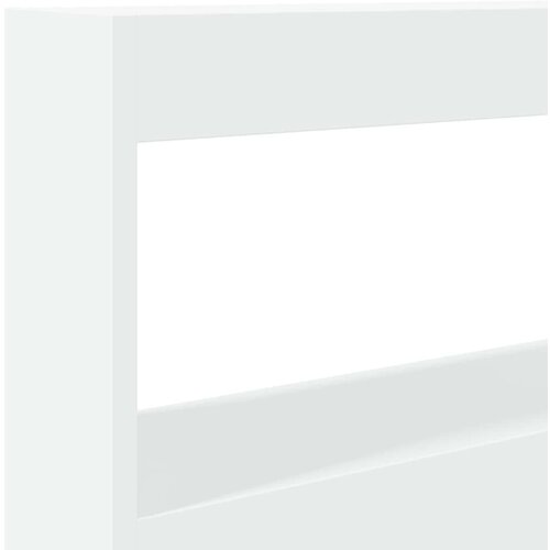 vidaXL Ormarić za uzglavlje s LED svjetlima bijeli 100 x 17 x 102 cm Cijene