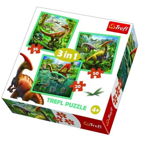 Trefl puzzle dinosauri, 3u1 (20,36,50) Slike