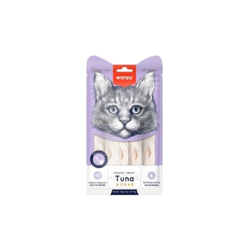 WANPY Creamy Lickable Treats tuna i kraba poslastica za macke 5x14g Cene