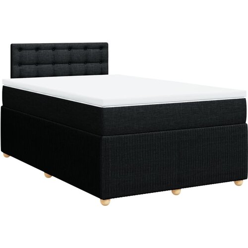 Maison Chic Box spring postelja - Vzmetna postelja z vzmetnico črna 120x190 cm blago SL17570, (21883985) Cene