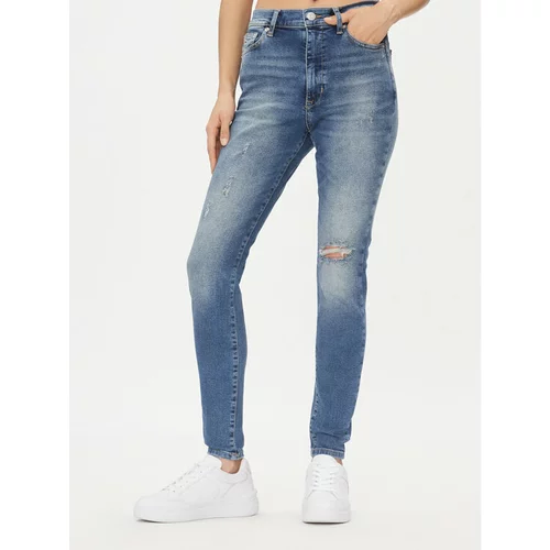 Tommy Jeans Jeans hlače Sylvia DW0DW16030 Modra Skinny Fit