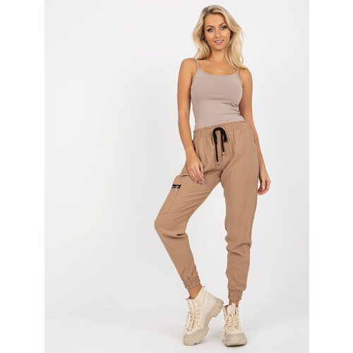 ZULUNA Pants-CHA-SP-2022.18-dark beige Cene