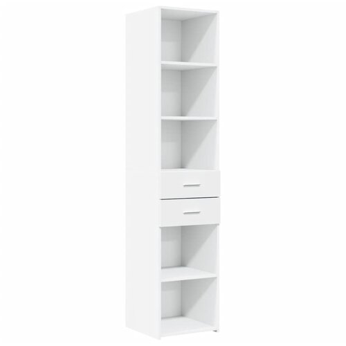 Maison Chic Visoka omara - Komoda - Predalnik bela 40x42,5x185 cm inženirski les, (21718920) Cene