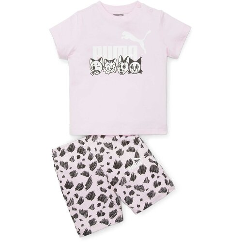 Puma Majica i šorts za devojčice ESS+ MATES Infants bebi roze Slike