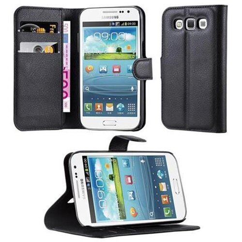 Cadorabo Ohi&scaron;je, združljivo z Samsung Galaxy WIN v oksidna črna - Za&scaron;čitni ovitek z magnetnim zapiranjem, stoječo funkcijo in režo za kartice, (20551545) Cene