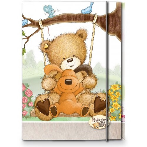 MAPA z elastiko Popcorn Bear A4 Slike