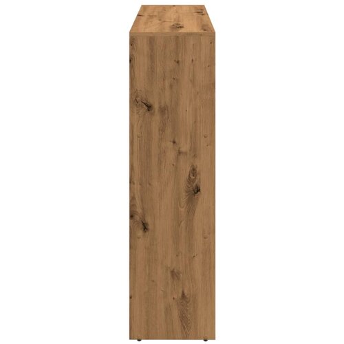 Pregrada/regal za knjige 3 razina hrast 137,5x29x103,5cm drveni Slike