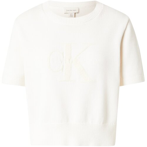 Calvin Klein Jeans Pulover volneno bela Cene
