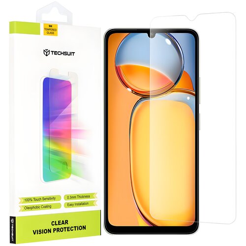 Techsuit zaščitno steklo 9H za Xiaomi Redmi 13C 5G/Redmi 13C 4G/Poco M5/Poco C65 - Prozorna Cene