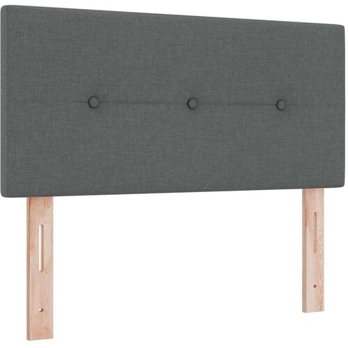 Box Spring Krevet s Du&amp;scaron;ekom Tamno Sivi 90x200 cm Tkanina Slike