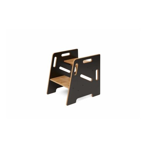 Hanah home Dečija stepenica Step Stool Black Natural Cene