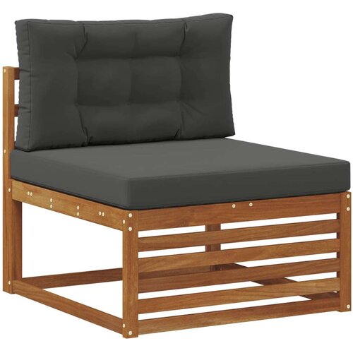  Set vanjskih sofa s jastukom 4 Komad Prirodna i antracit Slike