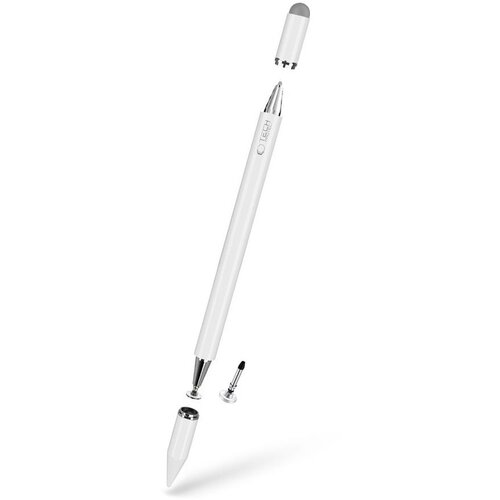 TECH-PROTECT USP200 STYLUS PISALO S 3 KONICAMI BELO ZA PAMETNE TELEFONE IN TABLICE, (21980276) Slike