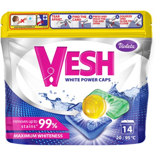 Violeta Vesh White kapsule za rublje 14 komada Cene