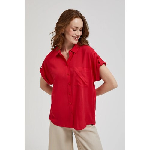 Moodo Women&amp;#039;s shirt with pocket - red Slike