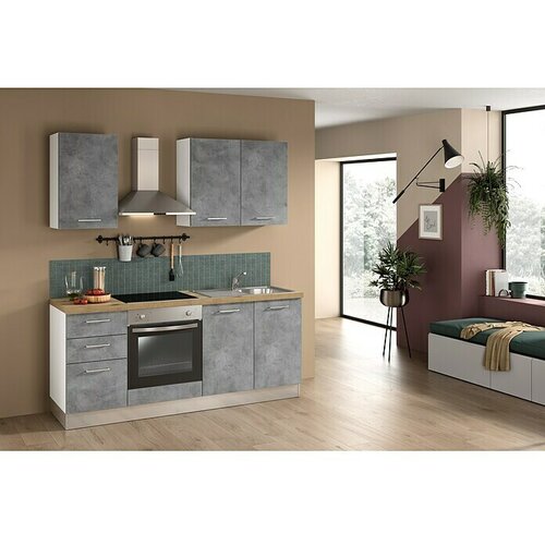 Marinelli Cucine Montažna kuhinja Cassiopea (Širina: 195 cm, S električnim uređajima) Cijene