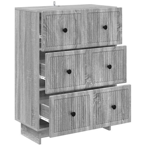  Ormar s ladicama Siva sonoma 66 x 34 5 x 90 cm - Siva sonoma Slike