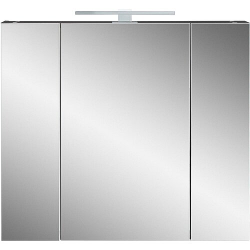 Germania Tamno sivi kupaonski ormarić s ogledalom 76x71 cm - Cijene