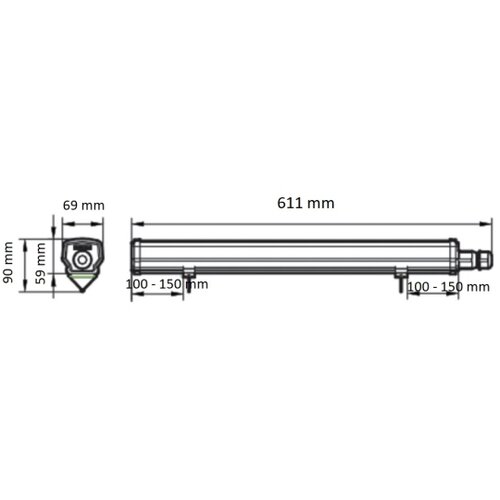 Philips LED tehnička svetiljka LEDINAIRE LED/15W/230V 60 cm IP66 Slike