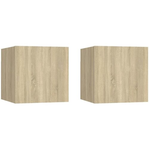  Noćni ormarići 2 kom boja hrasta 30 5 x 30 x 30 cm od iverice Cene