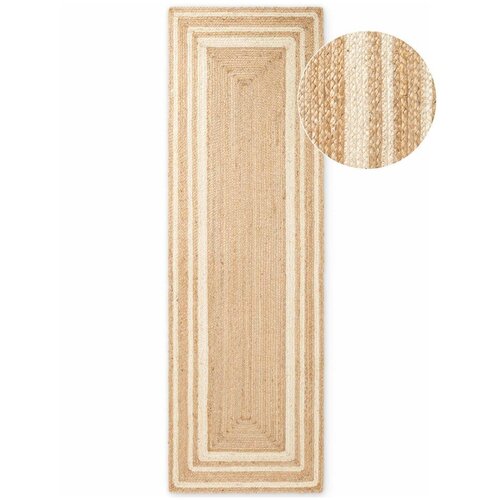 Hanse Home Krem/u prirodnoj boji obostrana/ručno rađena jutena staza 80x250 cm Looma &amp;ndash; Slike