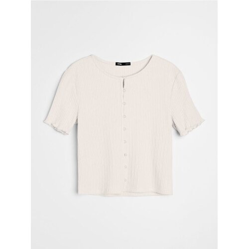 Sinsay Rebrasta bluza s bisernim gumbima od viskoze Cijene