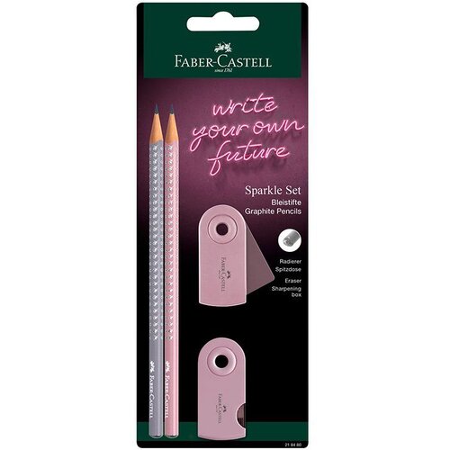Faber-Castell svinčnik grafitni sparkle rose 4/1 Cene